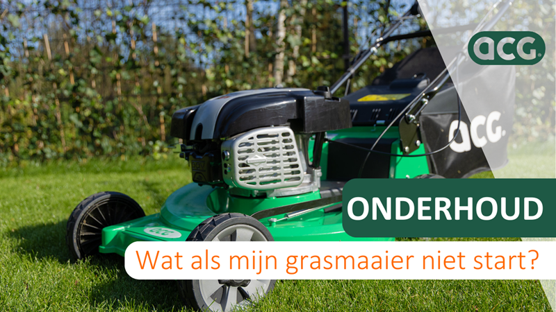 Mijn benzinemaaier start niet! Dit kunt u doen!